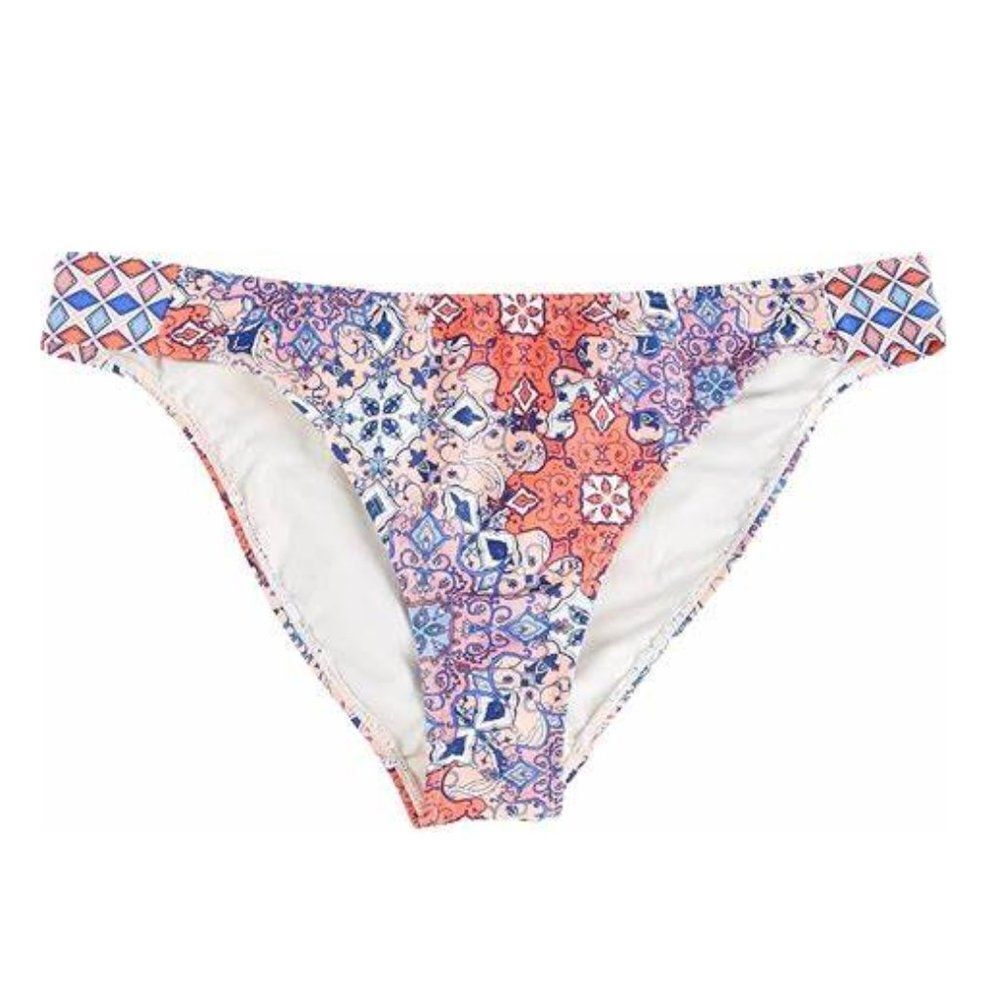 Daisy Fuentes Multi Peach Side Tab Hipster Bottoms